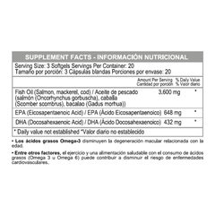 OMEGA 3 FISH OIL 1200MG