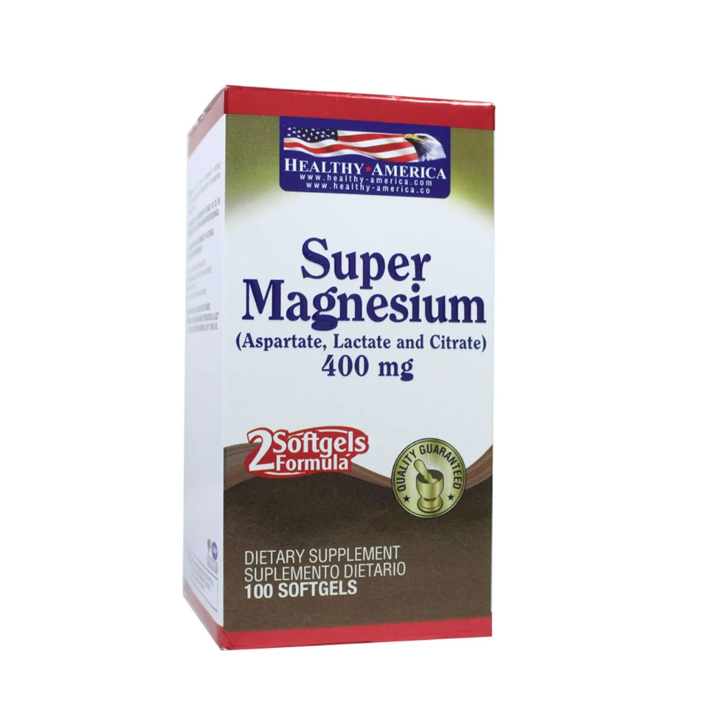 Super Magnesium Formula 400 mg ® (Magnesium Citrate, Aspartate, And  Lactate)